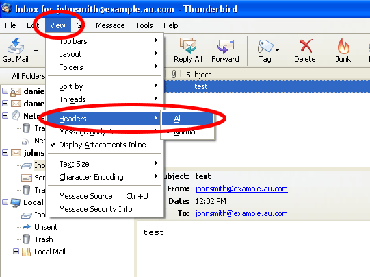 Email Headers
