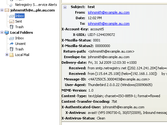 Email Headers