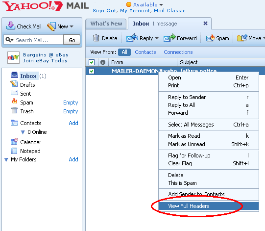 Email Headers