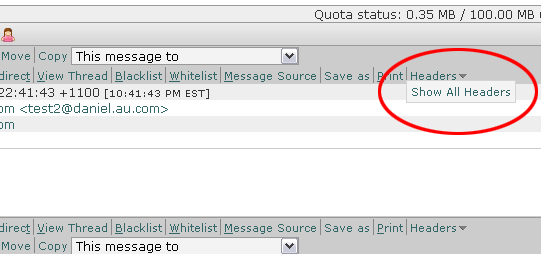 Email Headers