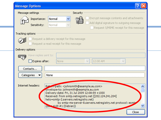 Email Headers
