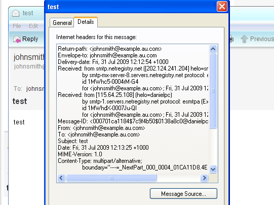 Email Headers