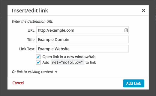 NoFollow external links